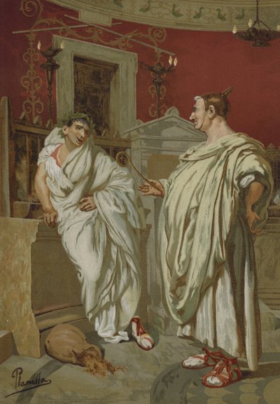 De auguren van Cicero door Spanish School